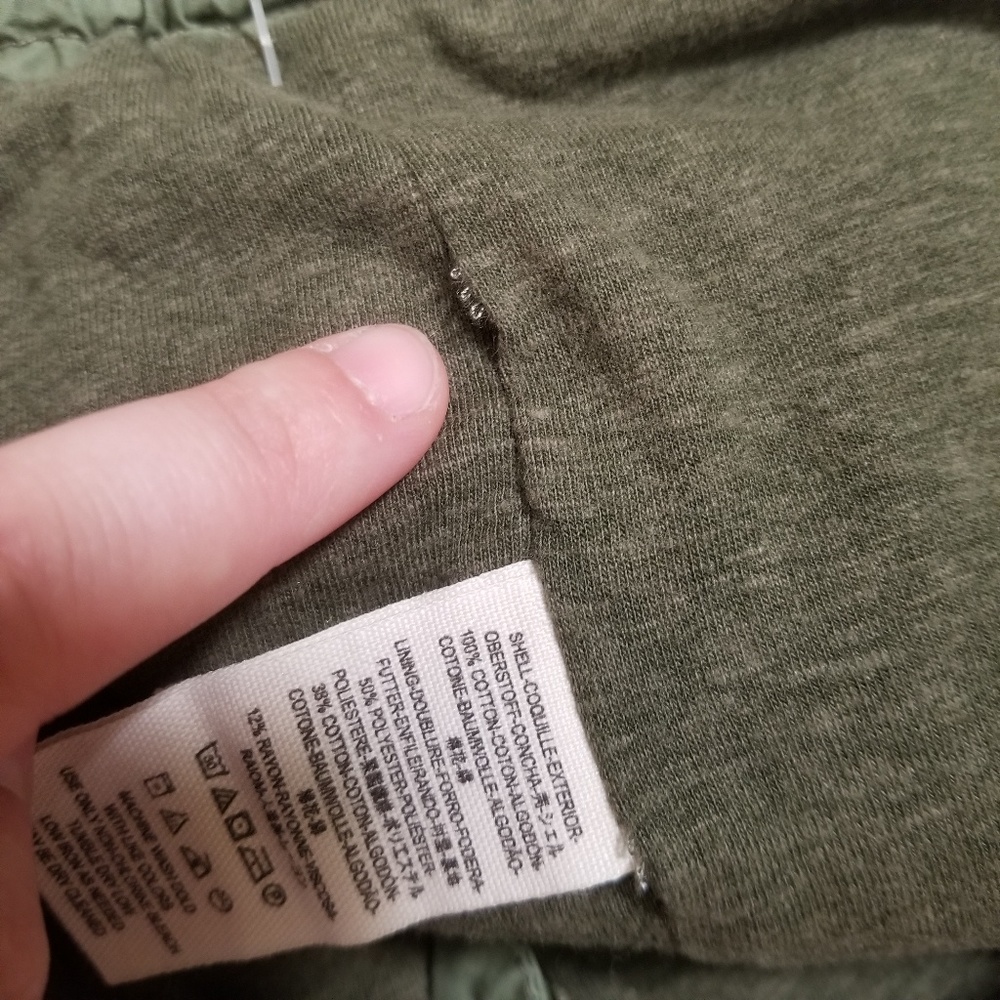 Free People NWT Army Green Crop Pants - Picture 8 of 8